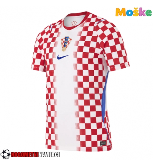 Moške Nogometnih dresov Hrvaška Domači SP 2026 Kratki rokavi Moške Nogometnih dresov Hrvaška Domači SP 2026 Kratki rokavi